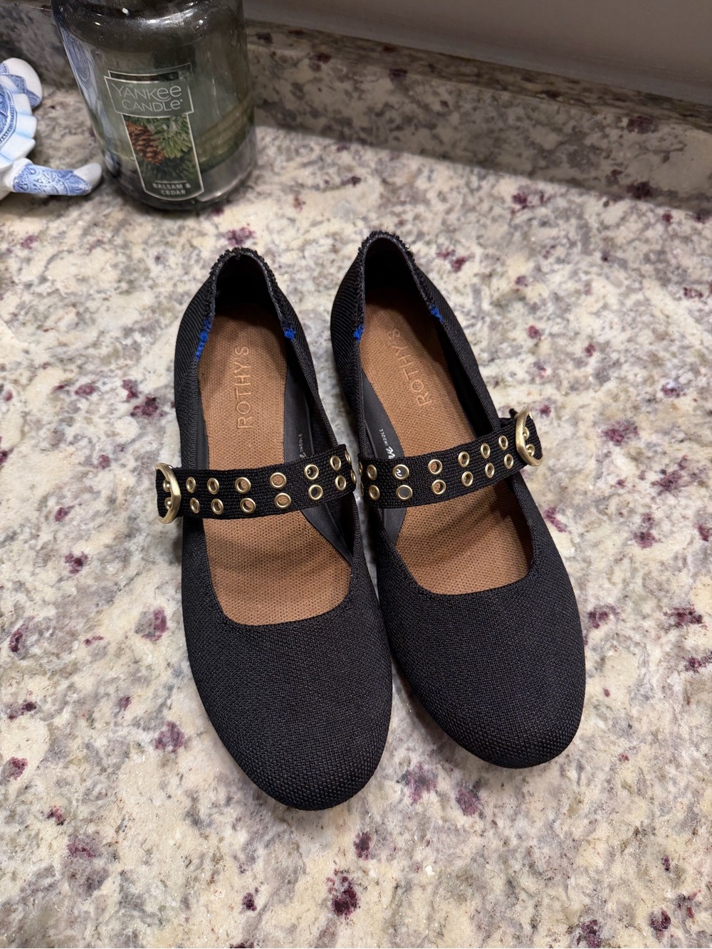 Rothys Mary Jane Black Sandals Shoes Flats